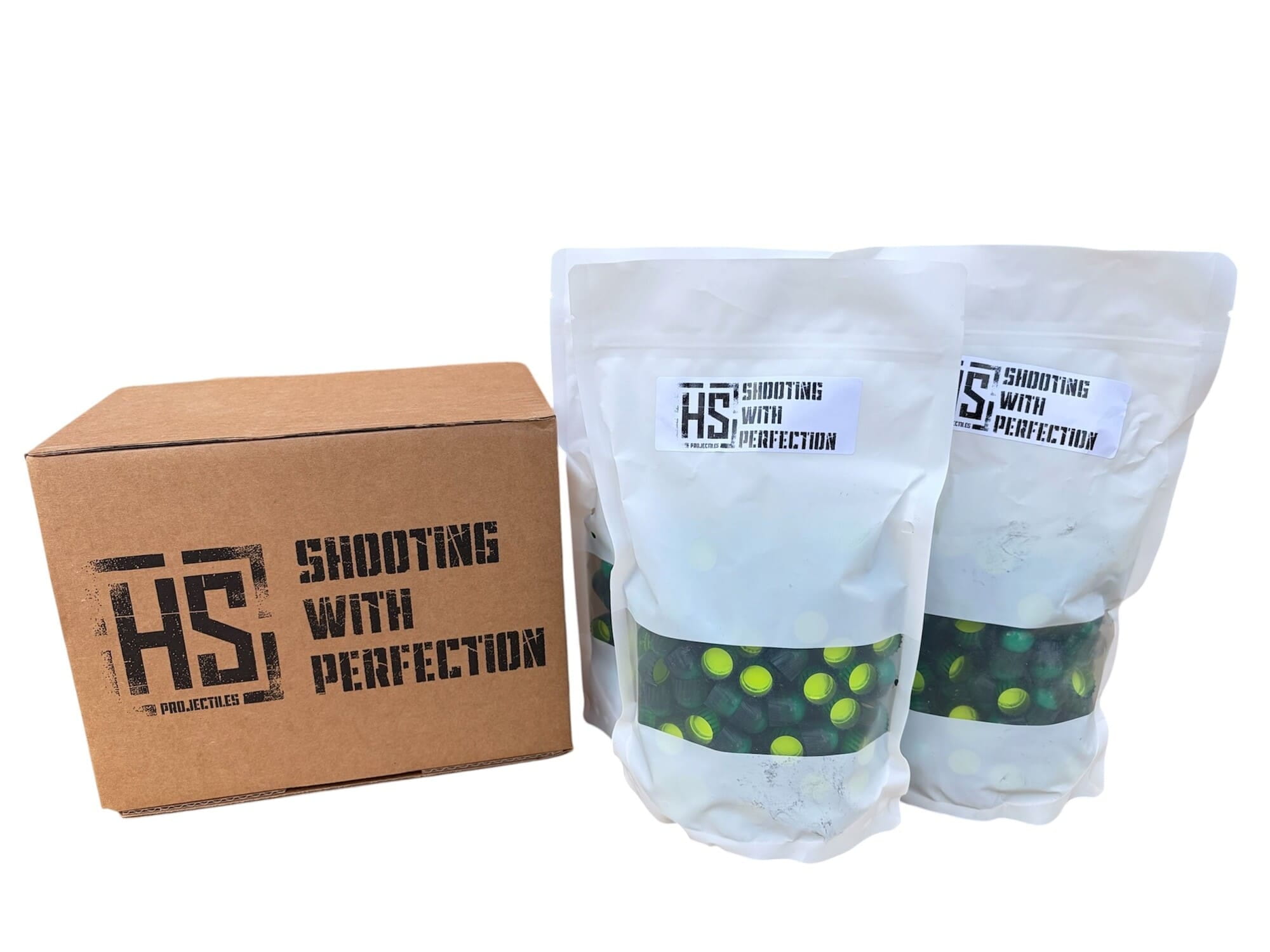 HS Projectiles Trainingsprojektile Paintball 400 Stueck Apache Snow Edition MagFed