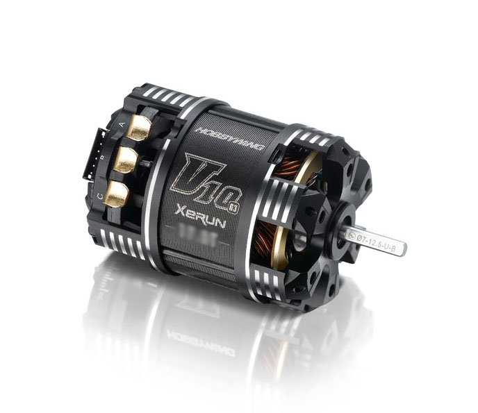 Hobbywing Xerun V10 Brushless Motor G3 4420kV _2s_ 7.5T Sensored fuer 1 - RC-Zubehoer