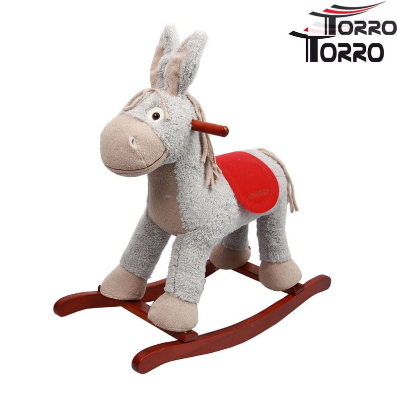 Torro Schaukeltier *CHICO* Schaukelpferd Muli mit Ohrenwackeln & Musik