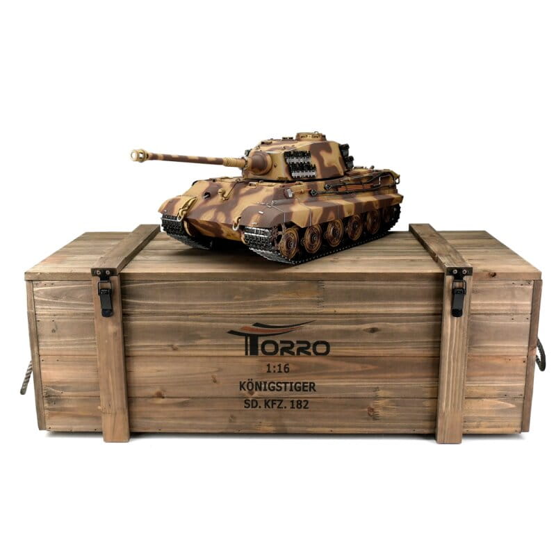 Torro RC Panzer Königstiger tarn 1944 Ostfront IR Rauch 1:16