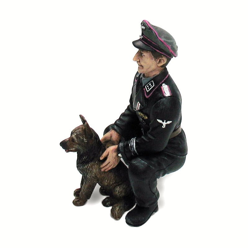 Torro Torro 1_16 Figur _Obersturmbannfuehrer Otto Paetsch_ mit Hund - RC-Zubehoer