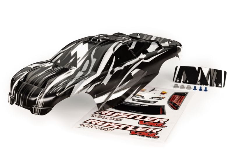 Traxxas Karosserie Rustler VXL ProGraphix _Decals _mit Grundfarbe fertig l - RC-Zubehoer