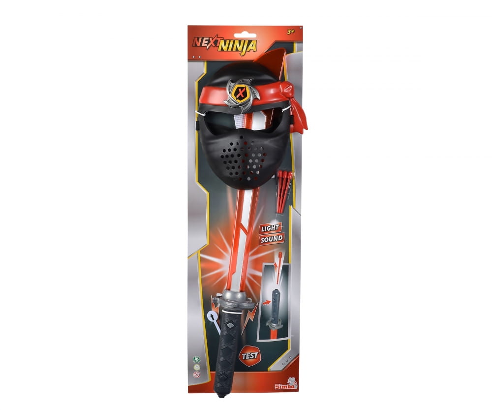Simba Toys Next Ninja Schwert und Maske, rot