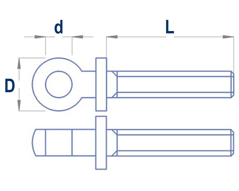 Krick Augenschraube M2x12mm _10 Stk._ - RC-Zubehoer