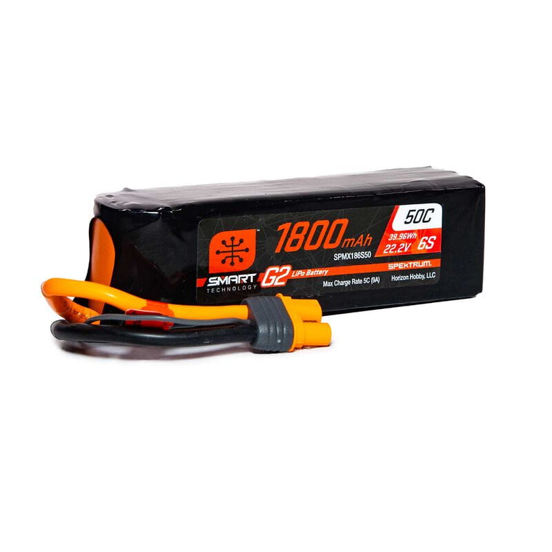 Spektrum Lipo Akku 1800mAh 6S 22,2V Smart G2 50C IC3 Spektrum Lipo Akku 1800mAh 6S 22_2V Smart G2 50C IC3 - RC-Zubehoer