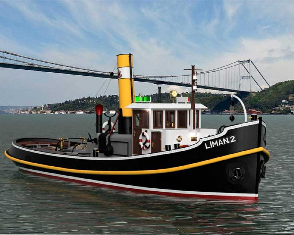 Türkmodel RC Schiff Liman 2 Hist. Dampfschlepper 1:20 Holzbausatz Türkmodel RC Schiff Liman 2 Hist. Dampfschlepper 1:20 Holzbausatz