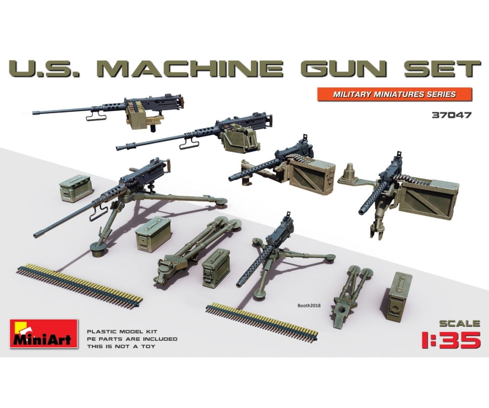 MiniArt 1:35 US Maschinengewehr Set (6) Plastik Modellbau