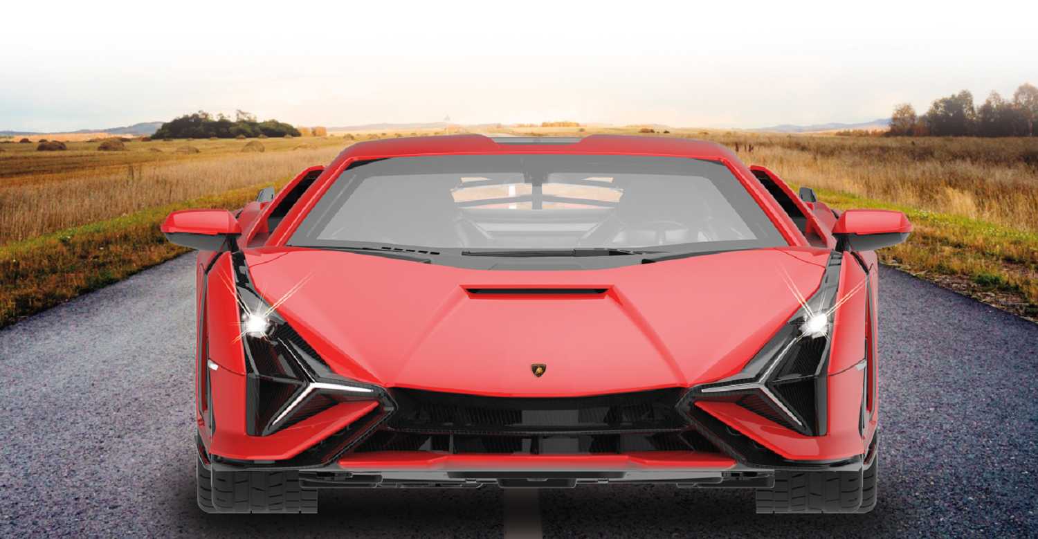 Jamara Lamborghini Sian FKP 37 1:14 rot 2,4GHz Tür manuell