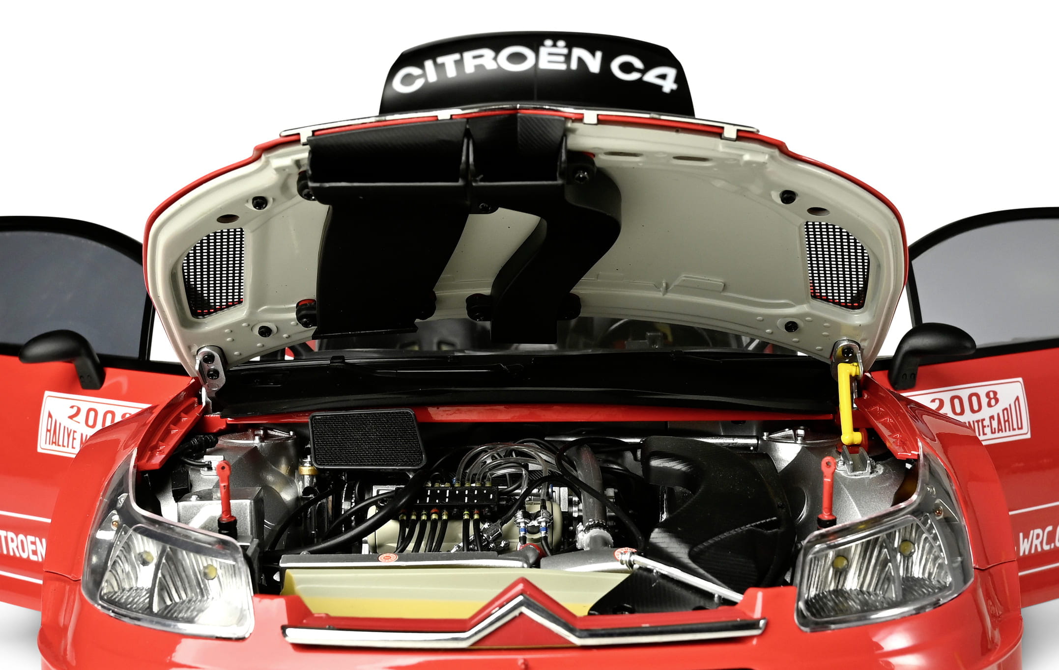 Modellbausatz Citroen C4 WRC 1_8 Rallye Monte Carlo 2008 mit beweglichen Teilen und Soundfunktion