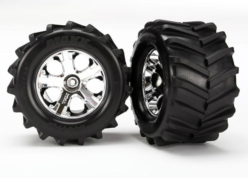 Traxxas Reifen MAXX 2.8 _2_ auf Felge montiert - RC-Zubehoer