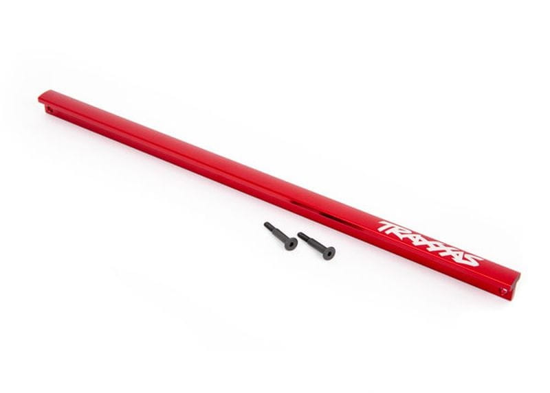 Traxxas Chassis Brace _T-Bar_ 6061-T6 Alu rot _ Schrauben - RC-Zubehoer