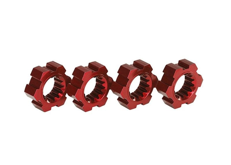 Traxxas Radmitnehmer_ Sechskant_ Alu _rot-eloxiert_ _4_ - RC-Zubehoer