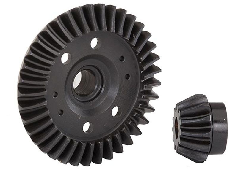 Traxxas Ring-Gear Diff _ Ritzel-Gear Diff _machined_ spiral cut_ hin - RC-Zubehoer