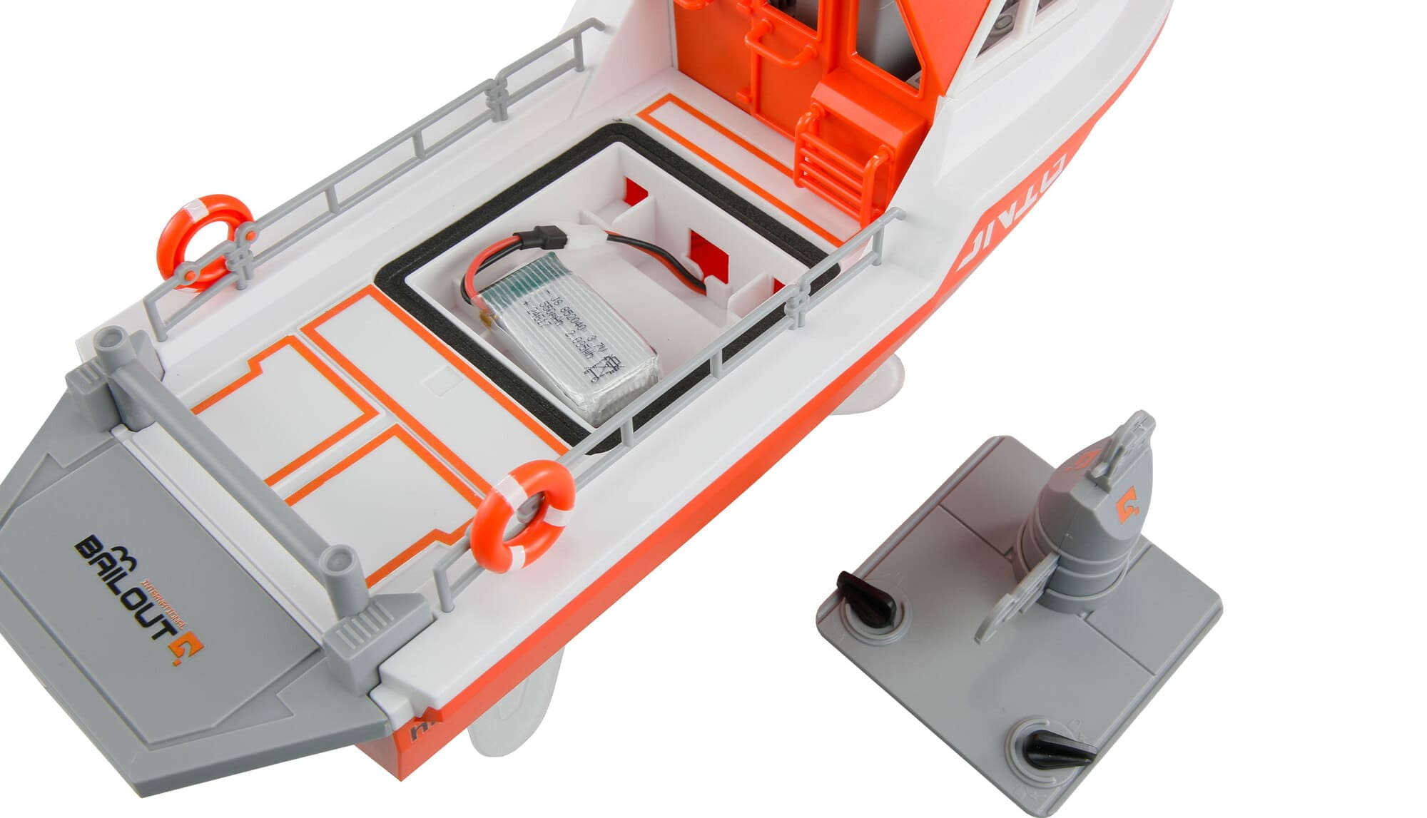 Amewi RC Rettungsboot brushless Jetantrieb 320mm RTR weiss_orange - Art_-Nr. 26116