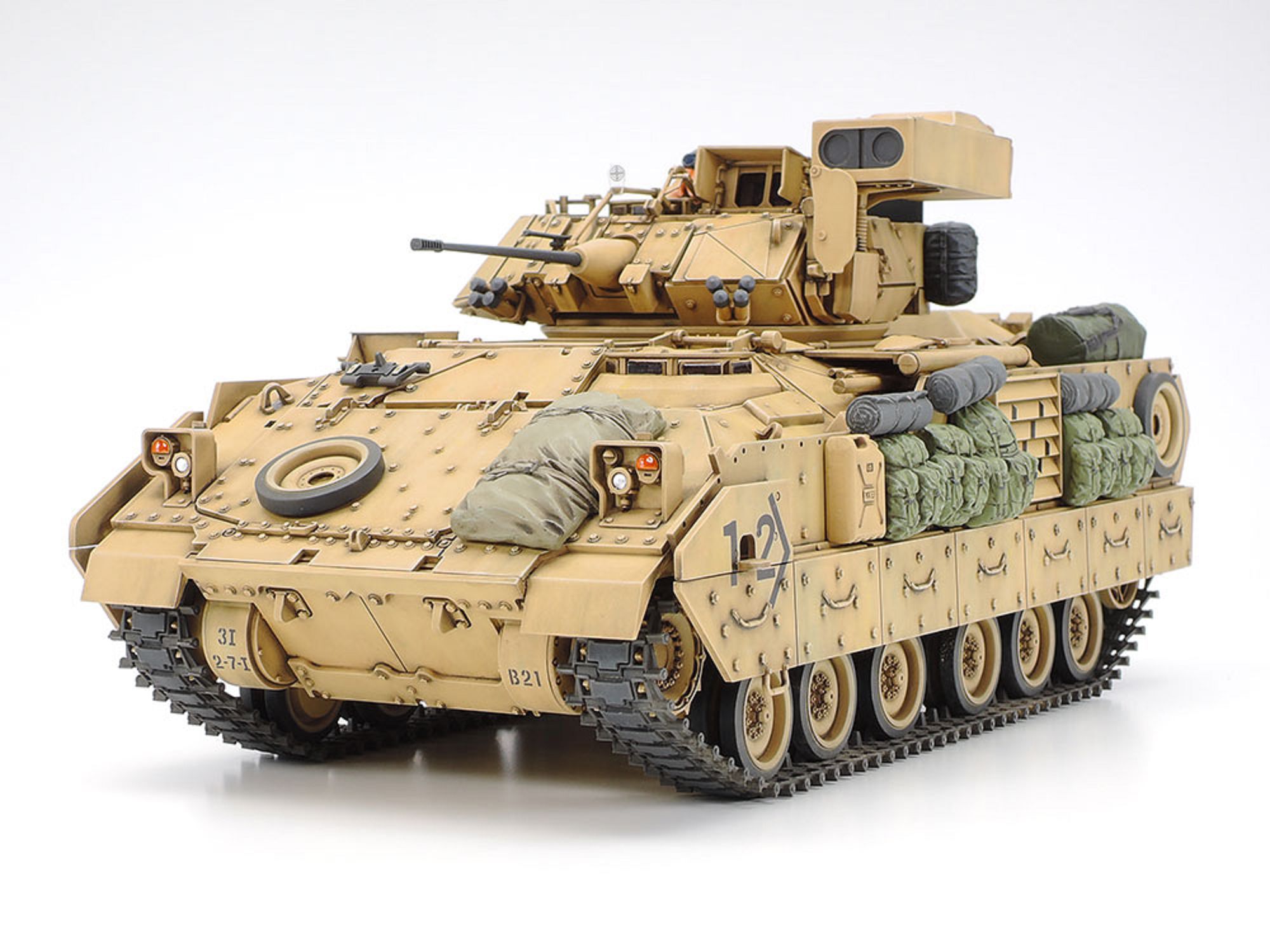 Tamiya US Panzer M2A2 Bradley Desert Storm IFV 1_35 Plastik Modellbau Militaer Bausatz - RC-Zubehoer