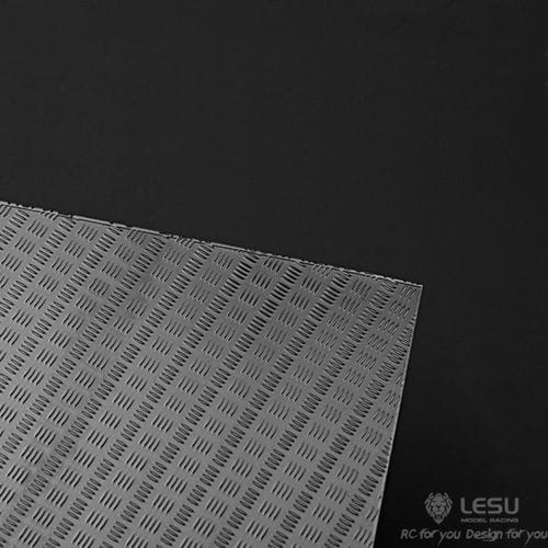 Lesu Riffelblech Quartett Edelstahl 20x30cm 0_35mm stark - RC-Zubehoer