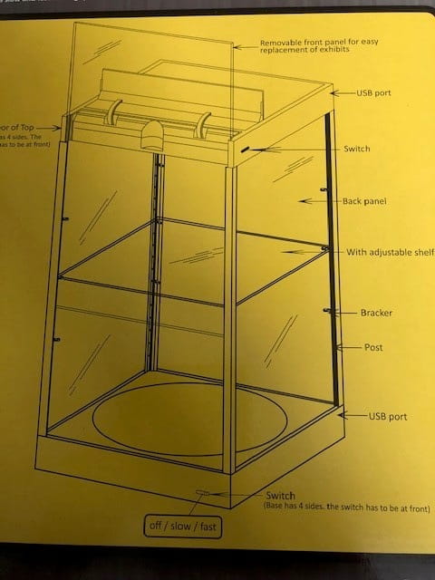 Triple9 Modellauto Vitrine mit LED und Drehteller fuer 1_18 Modelle