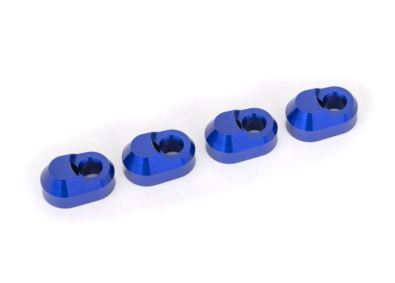 Traxxas Querlenkerstifte Halter _4_ Alu blau - RC-Zubehoer