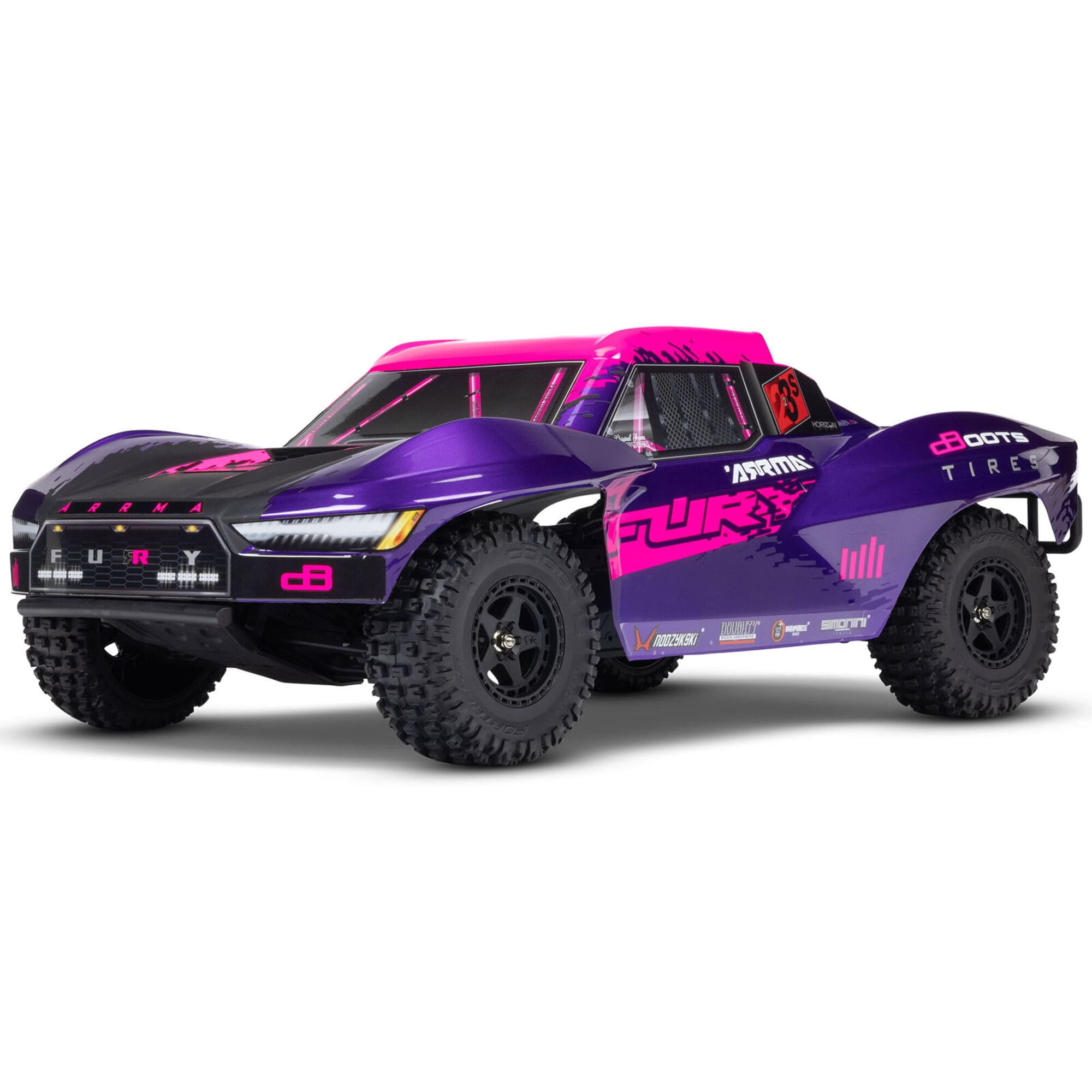 Arrma 1_10 FURY 223S DSC 2WD RTR Brushless Short Course Truck Lila Ersatzteil