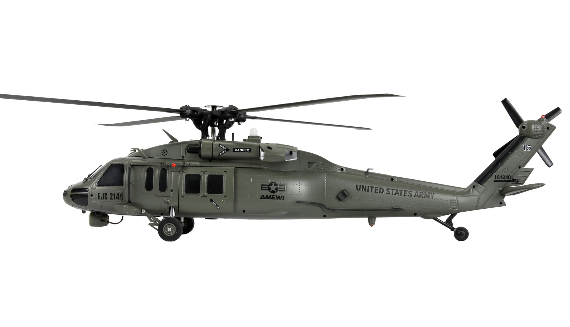 Amewi UH60 Black Hawk Marine 1_47 6G_3D RTF Helikopter im Transportkoffer