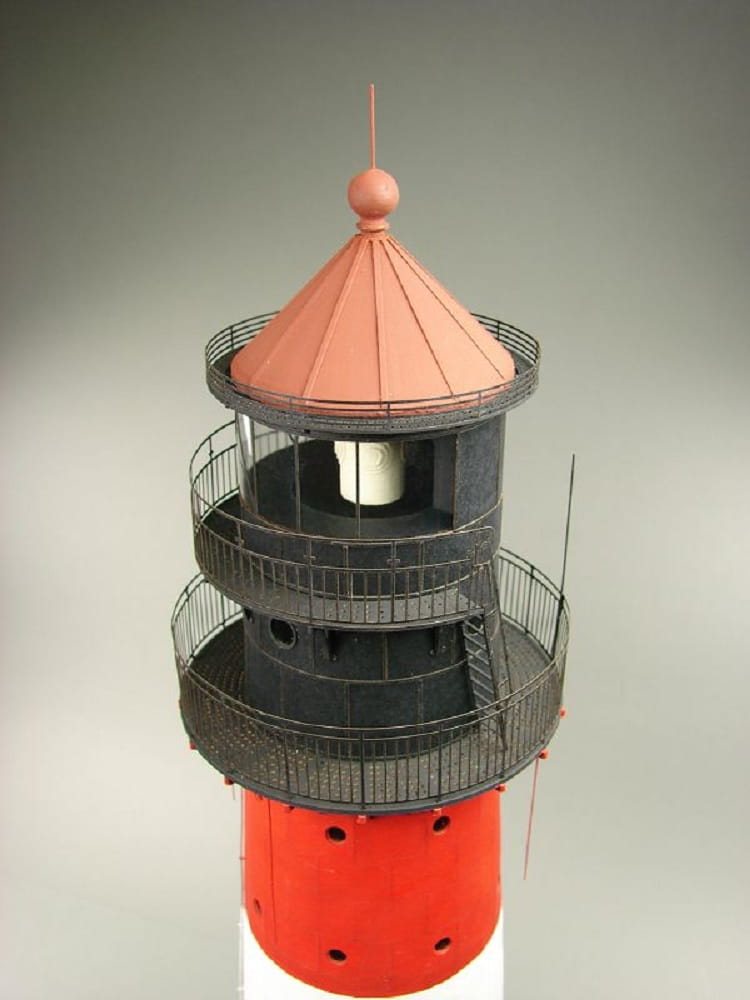 Shipyard Leuchtturm Westerheversand Lighthouse Germany 1906 1:72 Laser Kartonbausatz