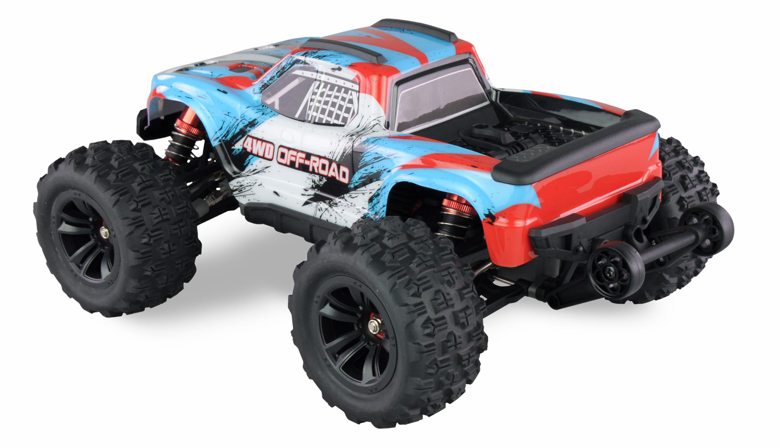 Amewi Hyper GO Monstertruck Brushless 4WD 1_16 RTR – Blau_Weiss - Offroad Racing Modell