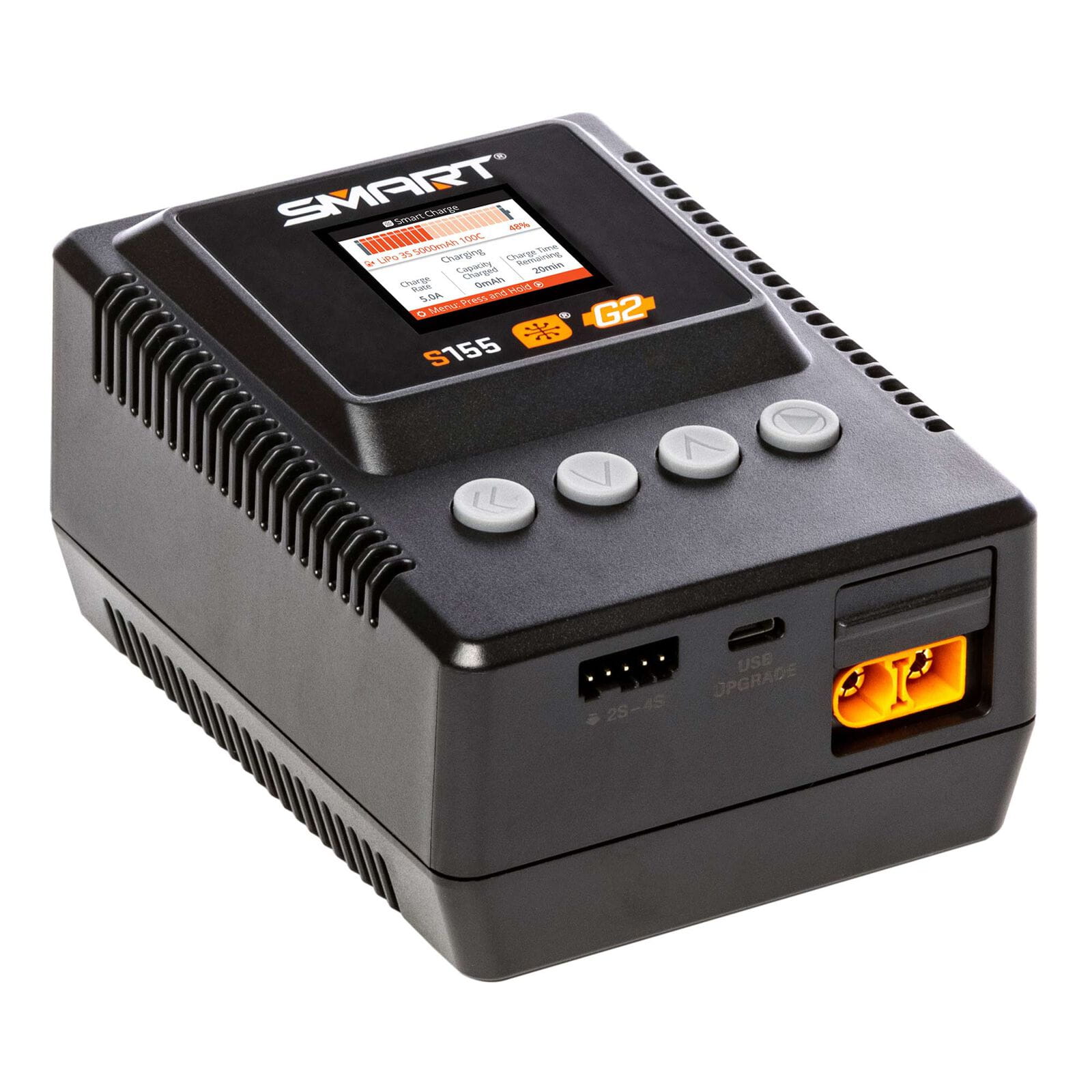 Spektrum S155 Smart Ladegeraet 55W mit LCD-Display Spektrum S155 Smart Ladegeraet mit IC3 IC5 Anschluessen
