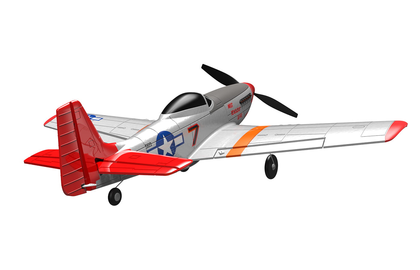 Modster mdx-mustang-p-51d-rc-flugzeug-rtf-inkl-6-achs-fluglagensta