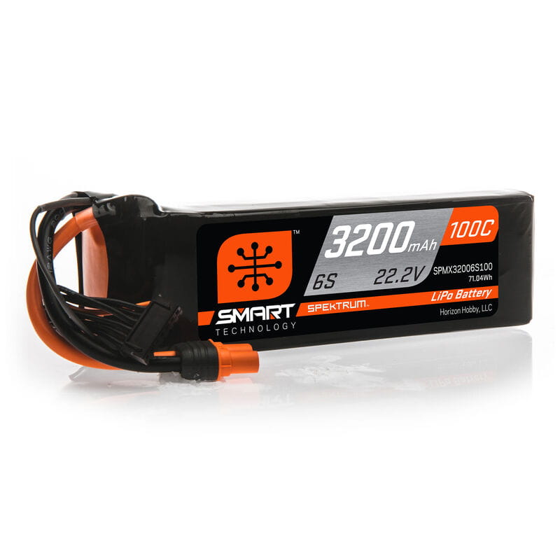 Spektrum Lipo Akku 3200mAh 6S 22.2V 100C Smart IC3
