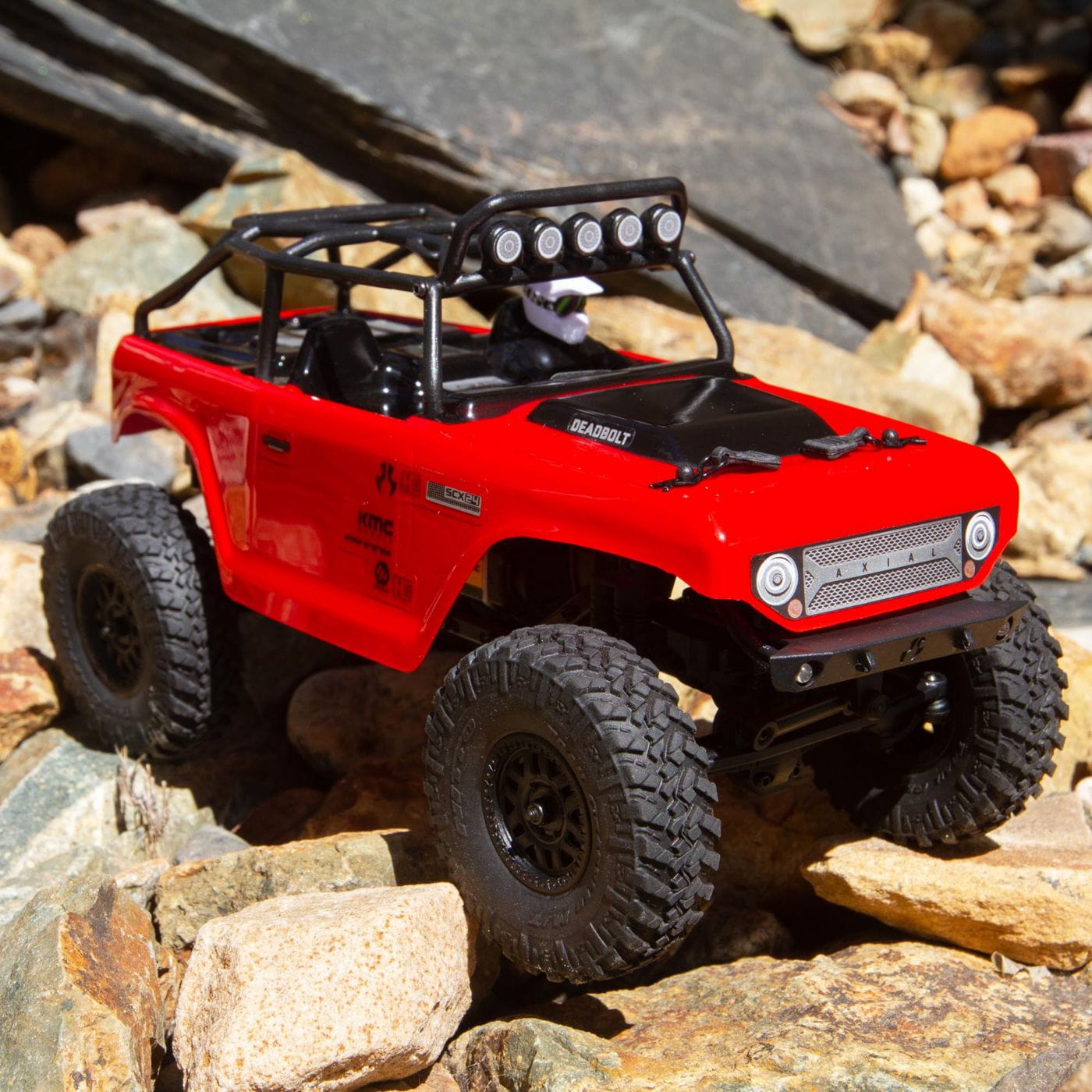 Axial SCX24 Deadbolt 1/24th Scale Elec 4WD - RTR, Red Axial SCX24 Deadbolt 1/24th Scale Elec 4WD - RTR, Red
