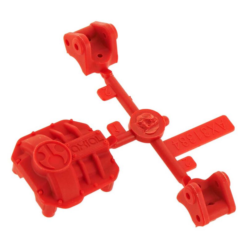 Axial AX31384 AR44 Differential Cover_Link Mounts Red - RC-Zubehoer
