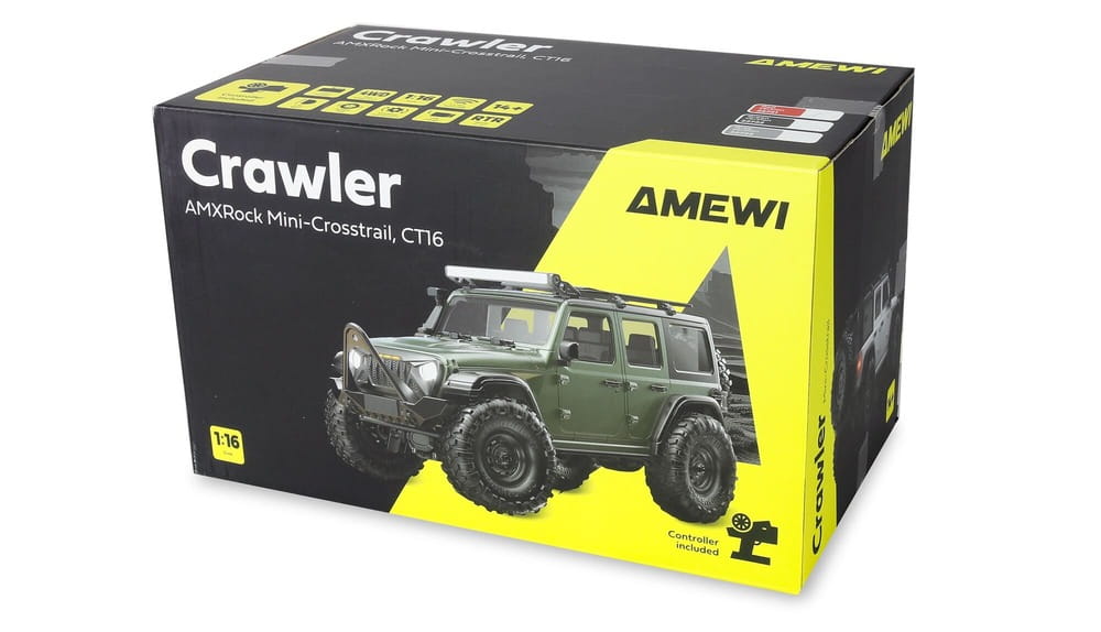 Amewi AMXRock Mini-Crosstrail RC Crawler 22723 1_16 RTR Grau