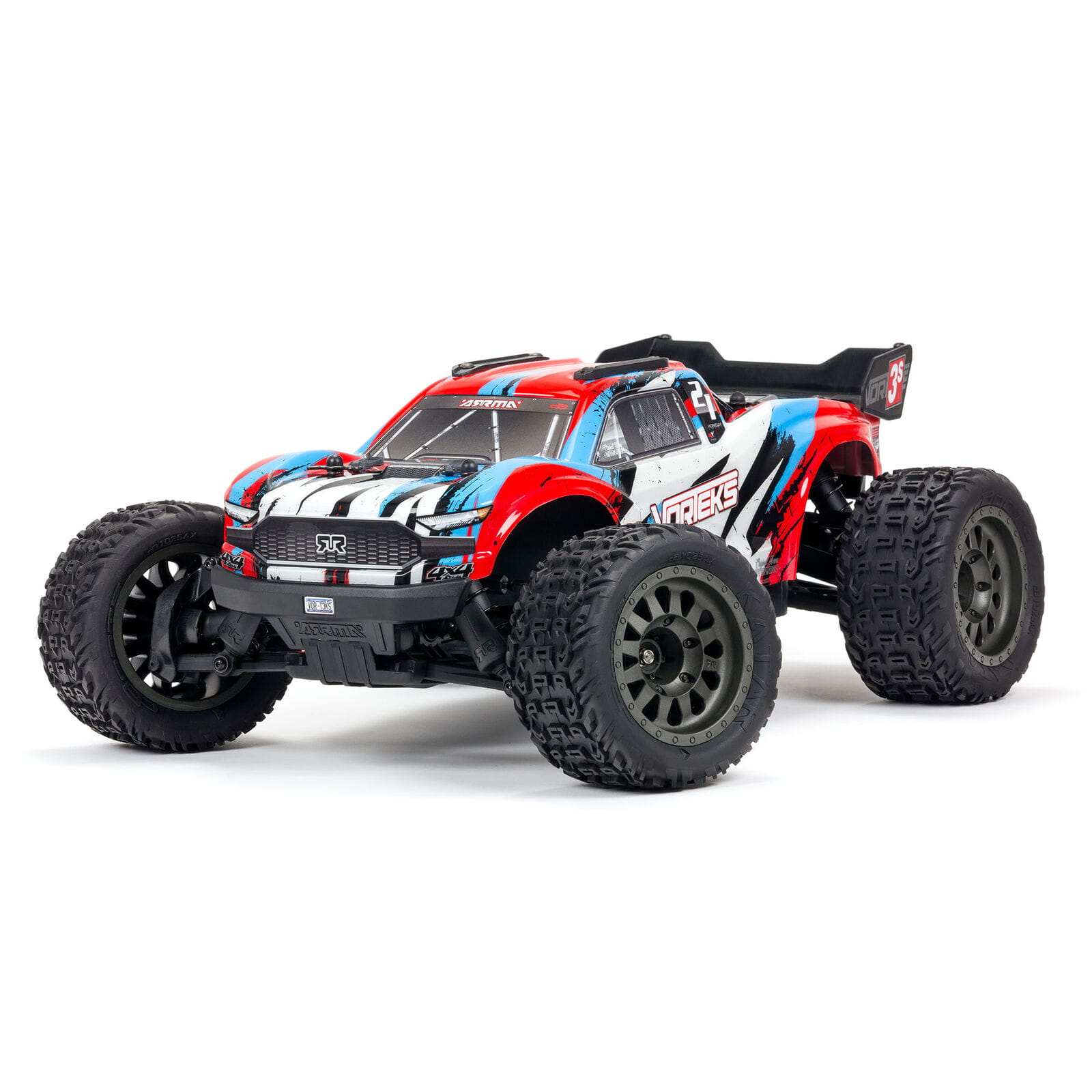 Arrma RC Monstertruck 1:10 Vorteks 4x4 3S BLX Stadium Truck RTR Rot Arrma RC Monstertruck 1:10 Vorteks 4x4 3S BLX Stadium Truck RTR Rot