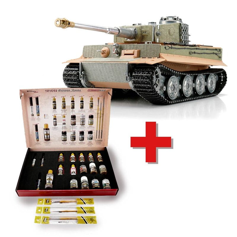 Torro 1:16 RC Panzer Tiger I Späte Ausf. unlackiert BB + Solution Box
