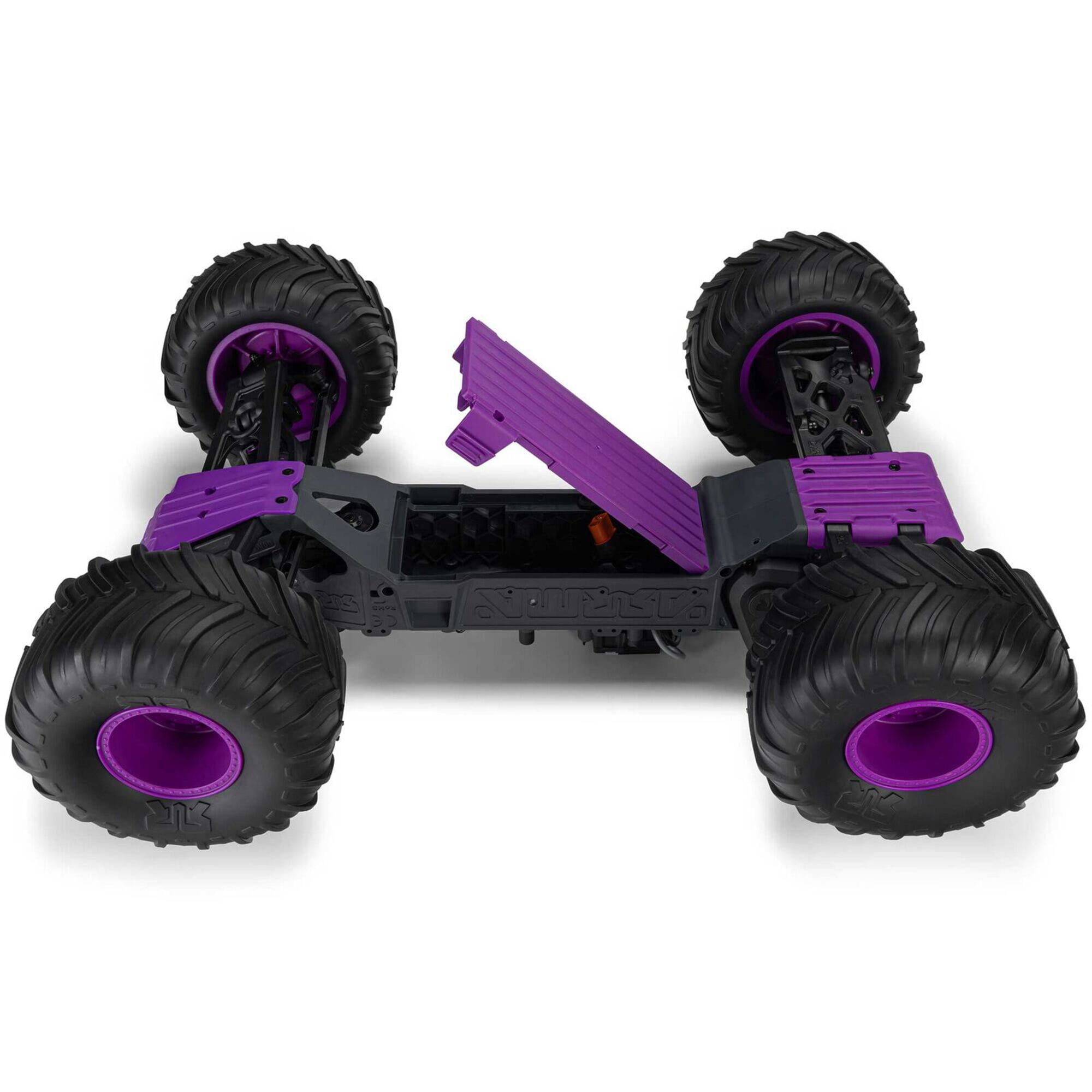 ARRMA GORGON MT 2WD RTR Monster Truck Purple_ RC Fahrzeug mit Akku und Ladegeraet
