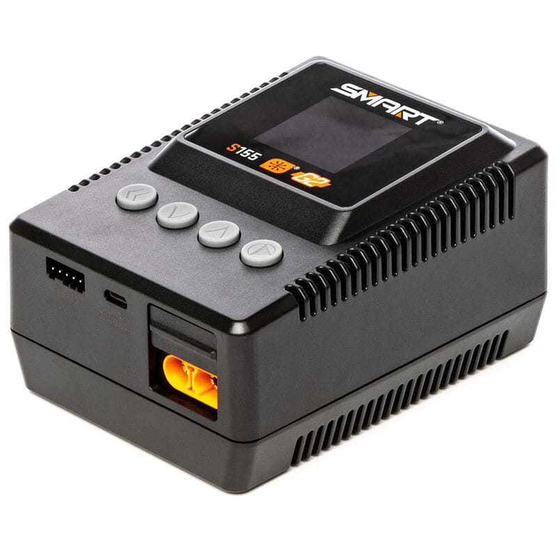 Spektrum S155 Smart Ladegeraet 55W mit LCD-Display Spektrum S155 Smart Ladegeraet mit IC3 IC5 Anschluessen