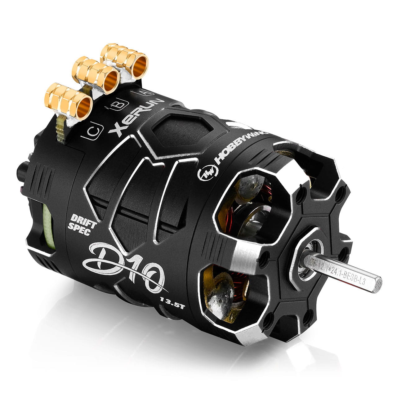 Hobbywing Xerun D10 Brushless Drift Motor 13.5T Schwarz - RC-Zubehoer
