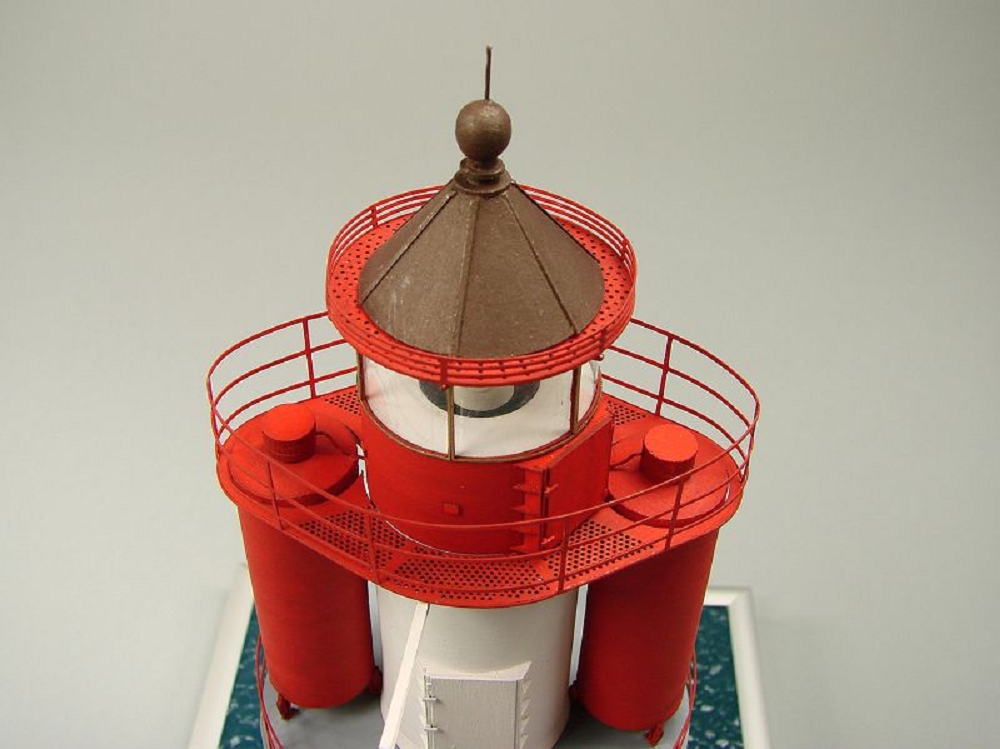 Shipyard Leuchtturm Vierendehlgrund Lighthouse Germany 1909 1:72 Laser Kartonbausatz