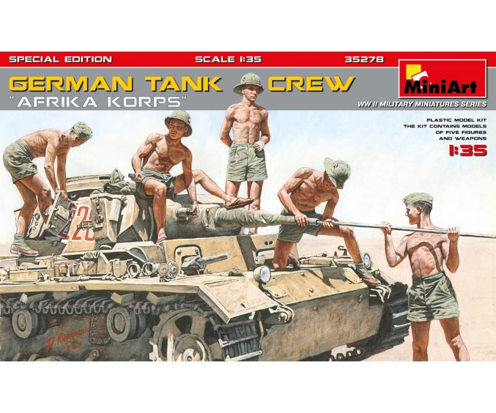 MiniArt 1_35 Figuren Dt_ Afrika Korps Pz. SE _5_ Plastik Modellbau - RC-Zubehoer
