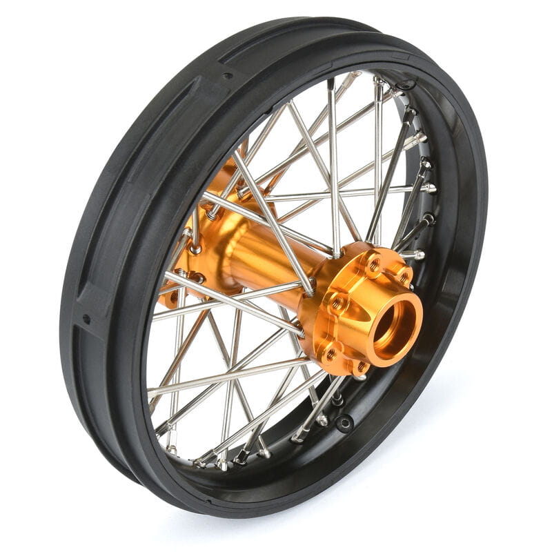 Proline 1_4 Pro-Spec Aluminum V2 Bead Rear Wheel Black_Gold _1_ Promoto-MX - RC-Zubehoer