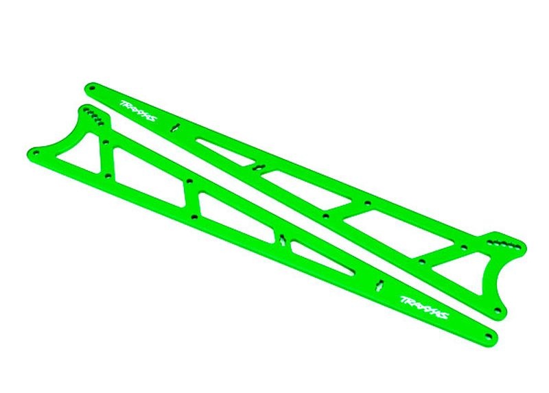 Traxxas Seitenplatten Wheelie Bar Gruen Alu _2_ - RC-Zubehoer