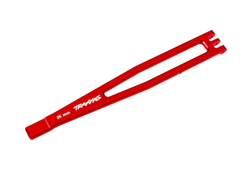 Traxxas Akkuhalter 6061-T6 Alu rot - RC-Zubehoer