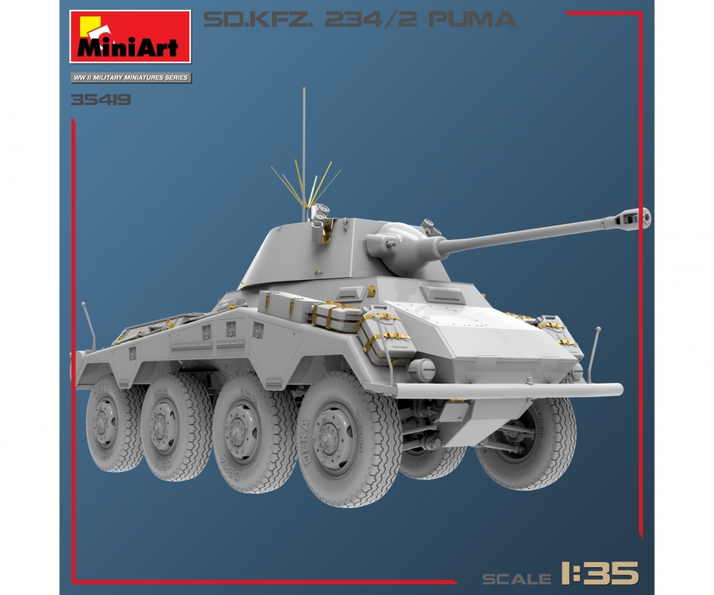 MiniArt 1_35 Sd_Kfz.234_2 Puma Plastik Modellbausatz - RC-Zubehoer