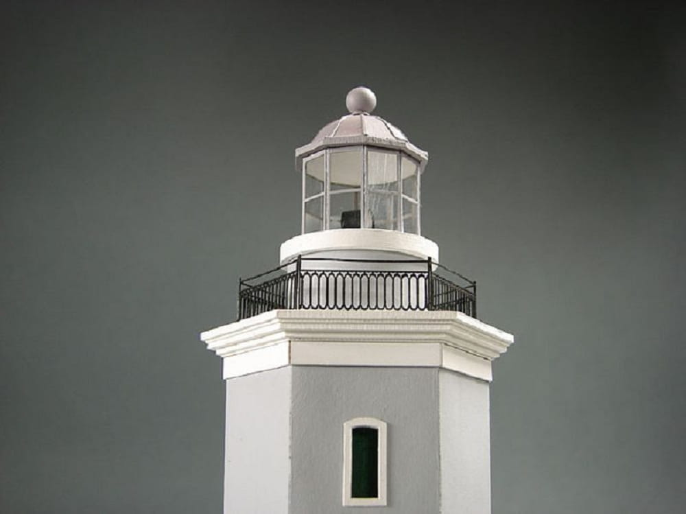 Shipyard Leuchtturm Los Morillos Lighthouse Puerto Rico 1882 1:72 Laser Kartonbausatz