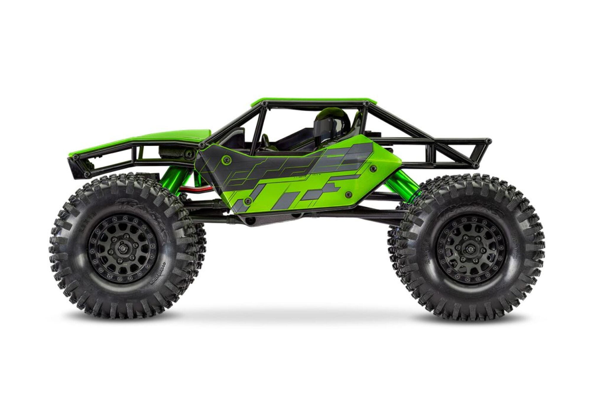 Traxxas TXC-4M Extreme Crawler Gruen 1_18 Brushless 4WD RTR mit 3S LiPo Akku und USB-Ladegeraet