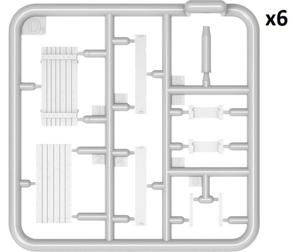 Plastikmodellbau von Miniart 1-35 mun kisten projektile 7 5cm kw