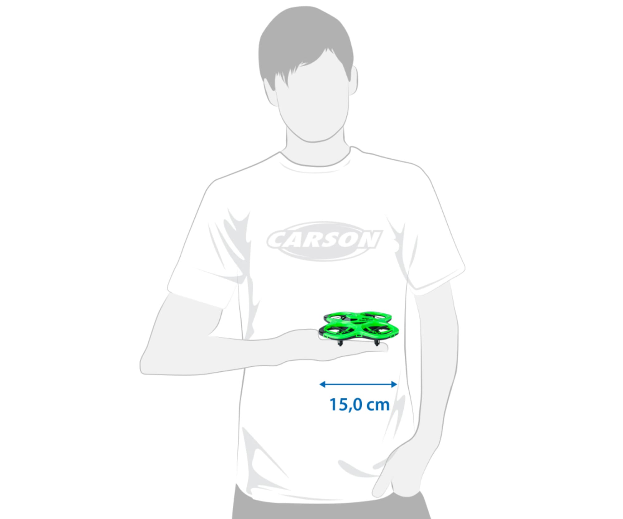 Carson RC Spielzeug Cyber Drone IR RTF gruen - Carson RC Elektronik