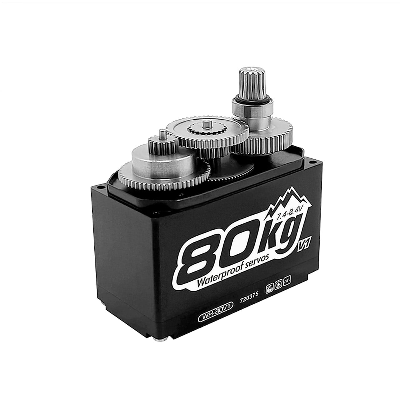 Power HD WH-80V1 1_5 WP HV Steel Digital Servo 80_0KG_0_16sec_8.4V - RC-Zubehoer