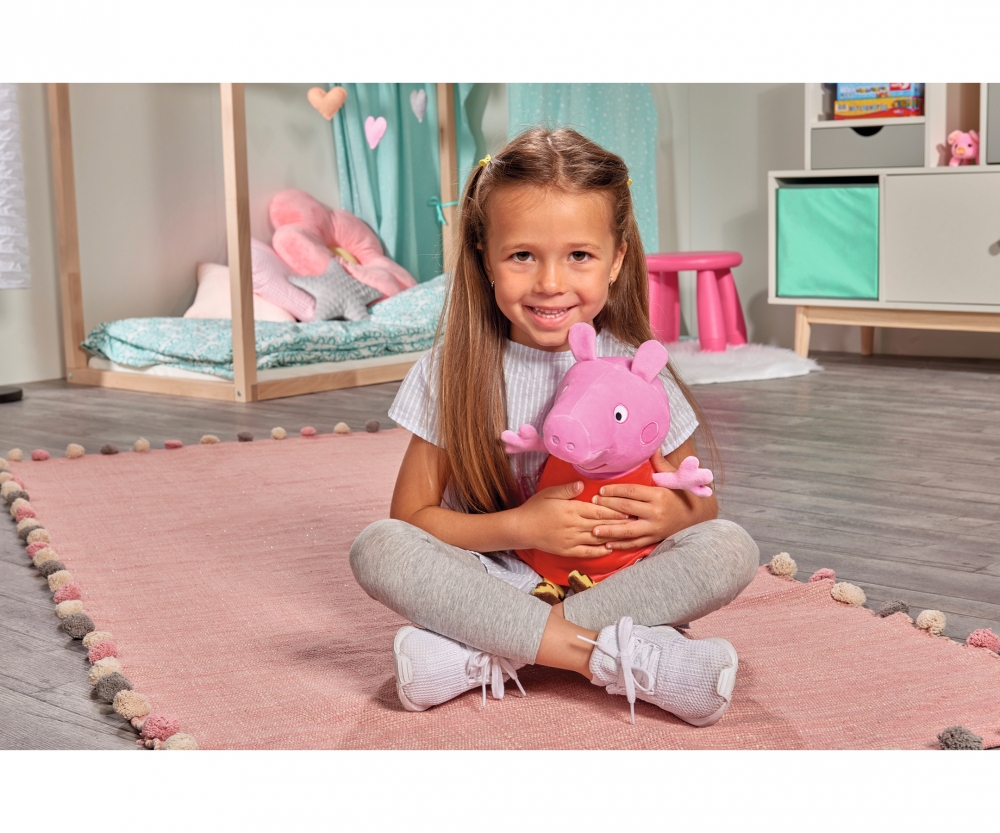 Simba Peppa Pig Plüsch Peppa mit Sound, 22cm