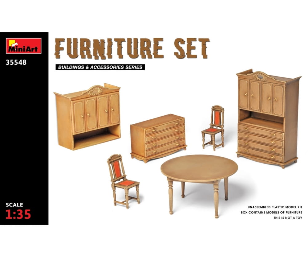MiniArt 1:35 Möbel-Set Plastik Modellbau